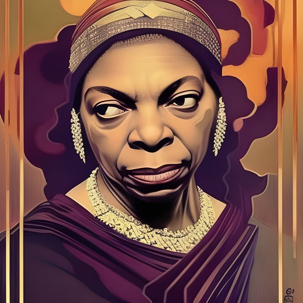 Renaissance Painting of Saintly Nina Simone