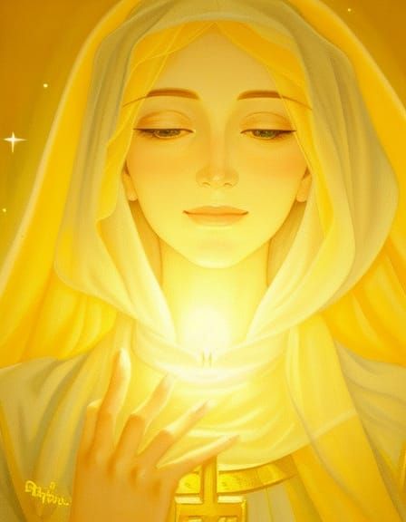 Ethereal Goddess Dawn in Classical Oil Painting