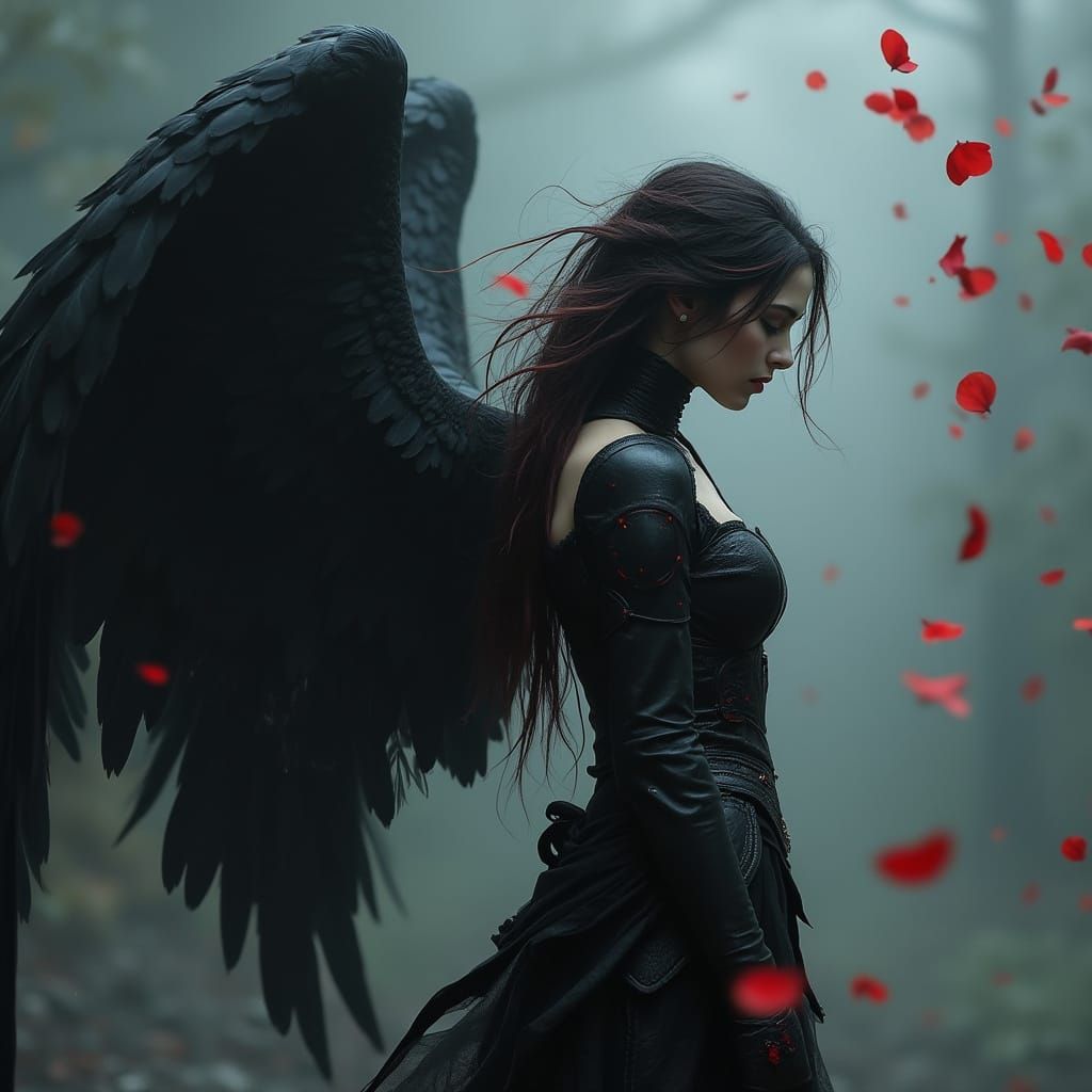 Dark Angel in Ethereal Majesty