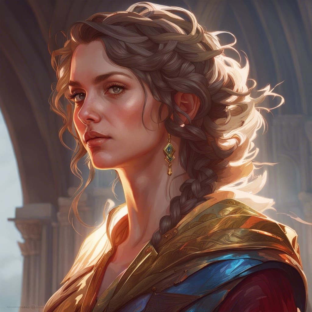 Guinevere Portrait in Hyperdetailed Style