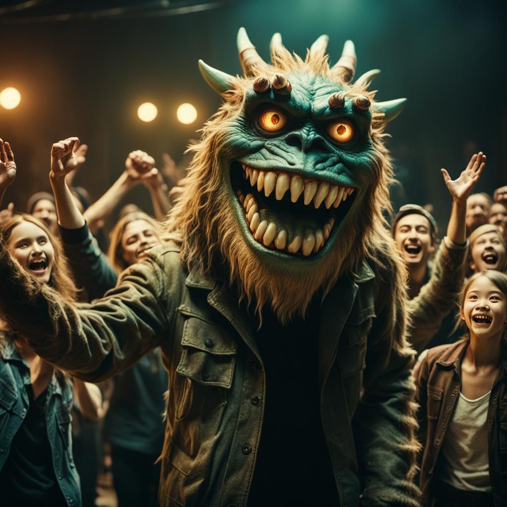 Epic Nighttime Celebration with a Hidden Threat