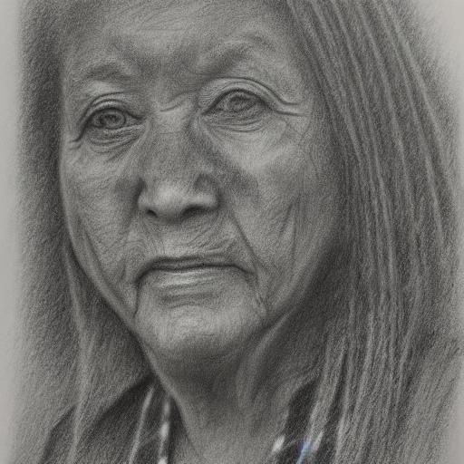 Detailed Gray Charcoal Drawing