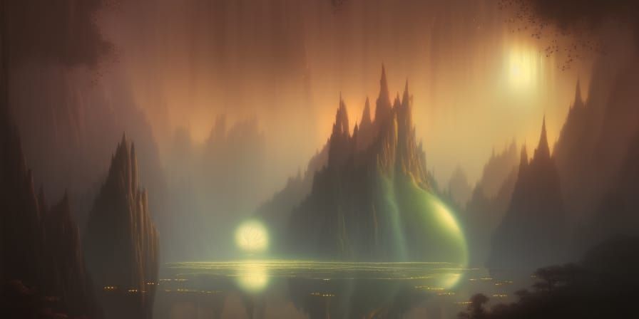 Epic Twilight Waterfalls: Hyperdetailed Digital Matte Painti...