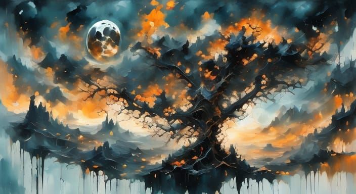 Muscular Man Dribbling Basketball in Digital Art Style