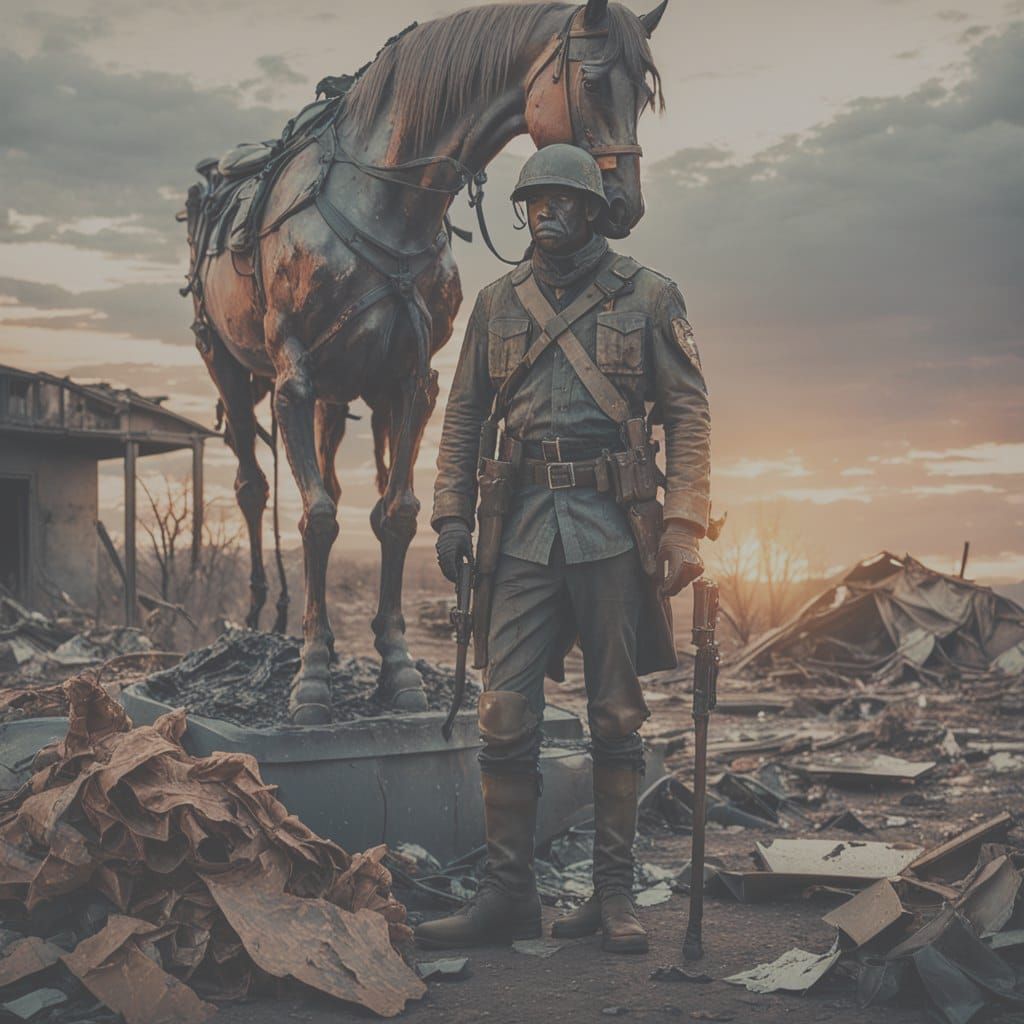 Post-Nuclear Wasteland Survival: Mutant Humans in Ruins