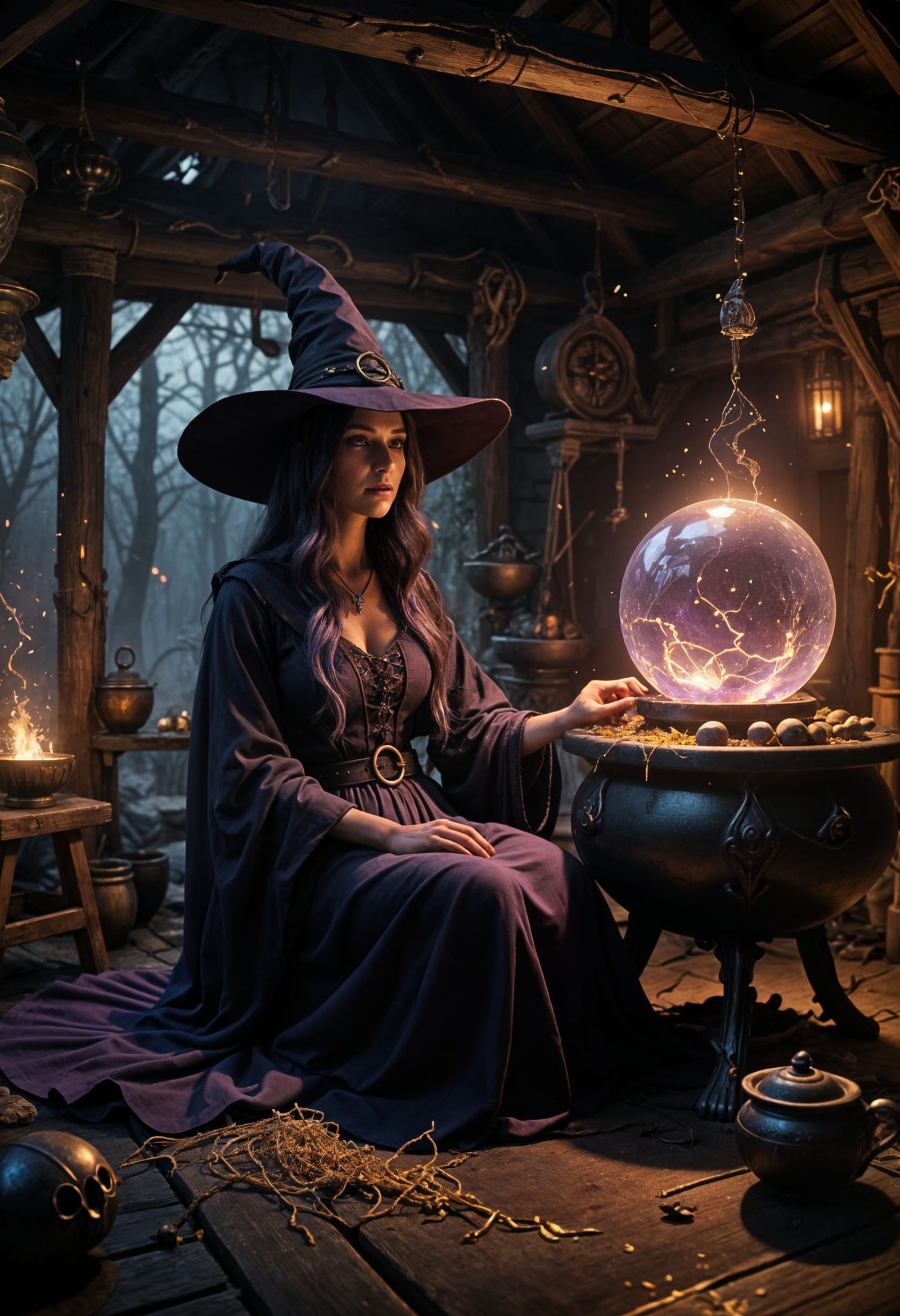 Mystical Witch's Hut in Unreal Engine Render