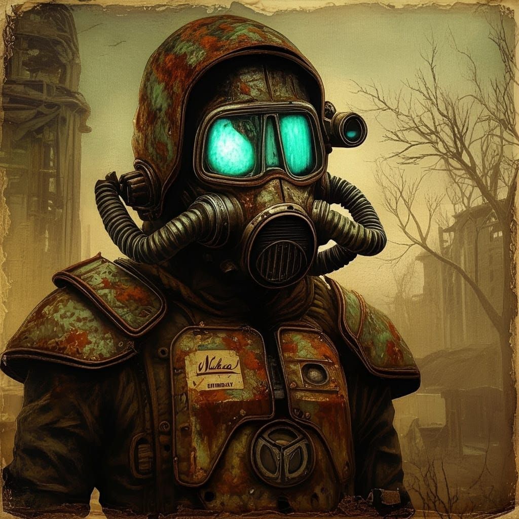 Ethereal Post-Apocalyptic Masterpiece in Cadavre Exquis Styl...