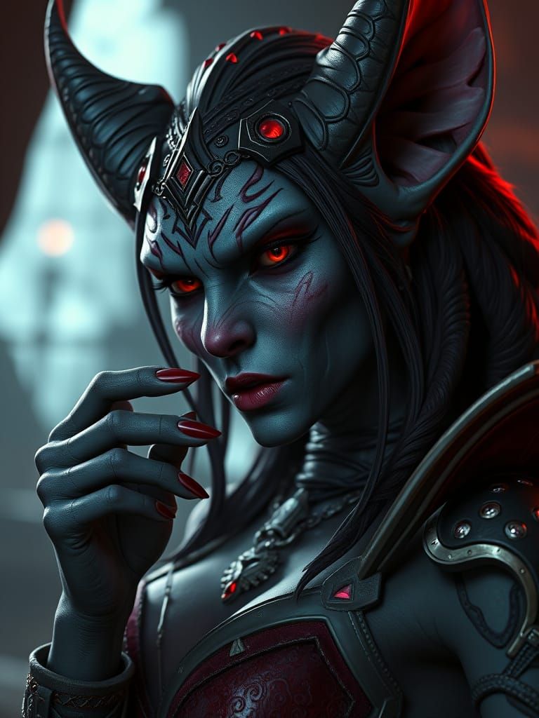 Sultry Worgen Seductress with Realistic Rendering