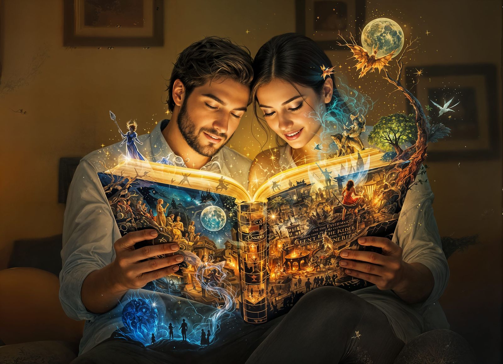 Double Exposure Fantasy Art of Shared Dreams