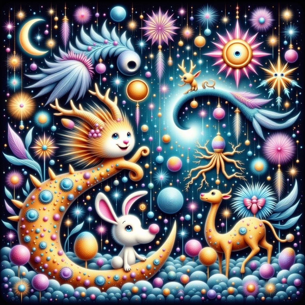 Dr. Seuss Zodiac in Whimsical Dreamlike Style