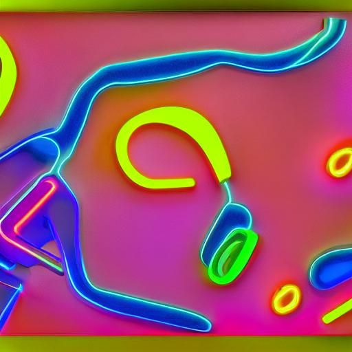 Futuristic Toy Cat in Surrealist Digital Art