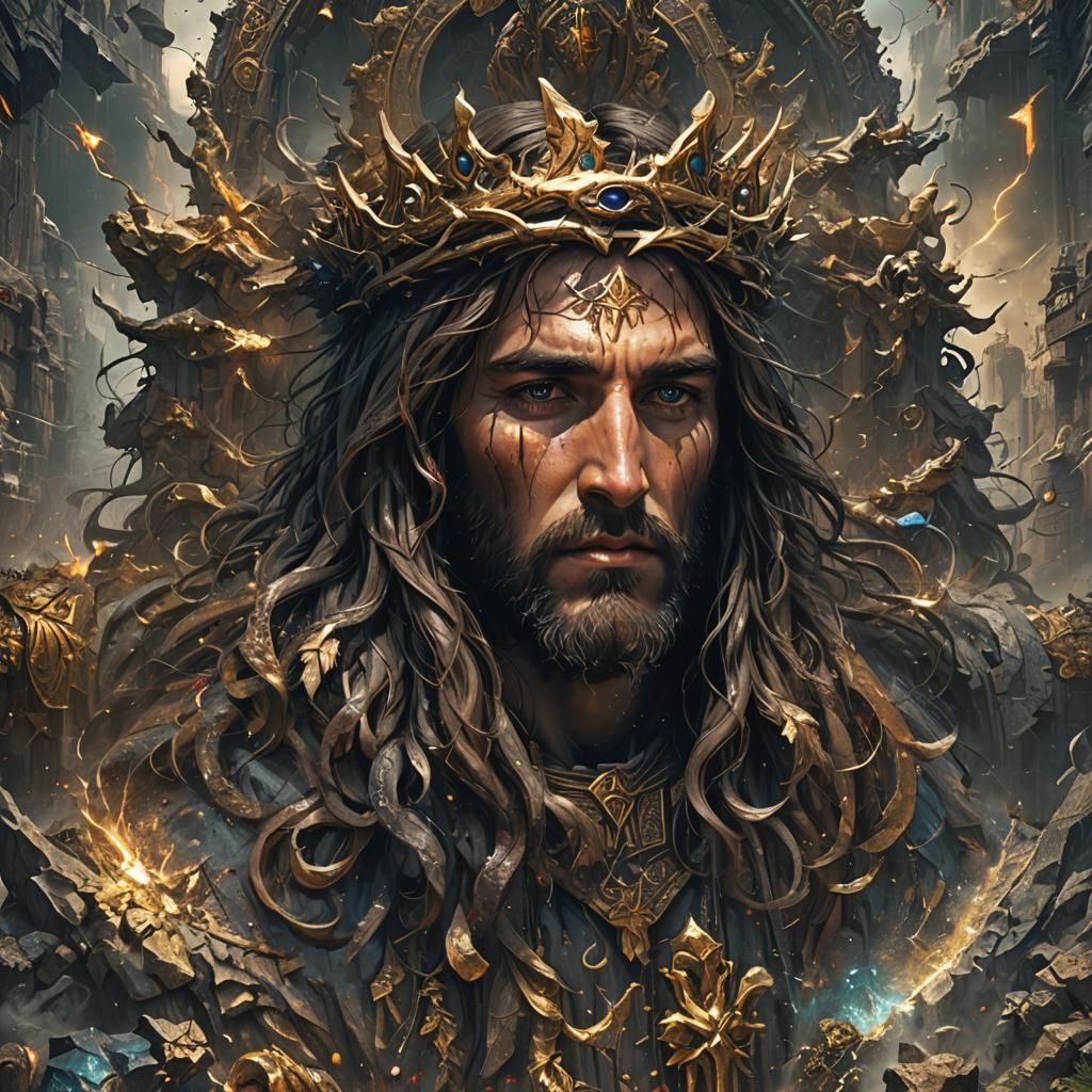 Detailed Matte Painting of Jesus Christ in 8k