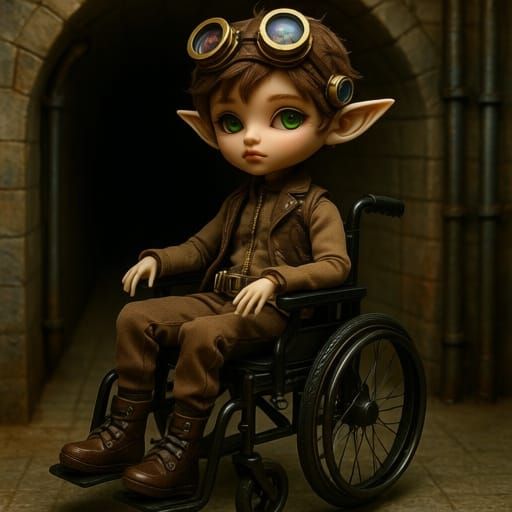 CODEPENDENT STEAMPUNK FAIRYCORE sewer doll, a male fairy in ...