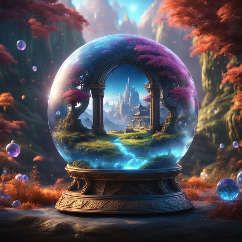 Fantasy World Revealed in Crystal Ball