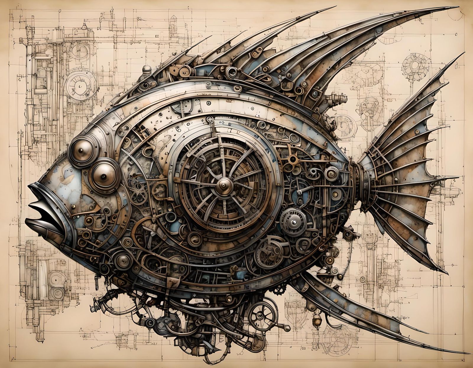 CДБIИΞΓ ФF CЦЯIФSIΓIΞS -sketch abyssal fish-