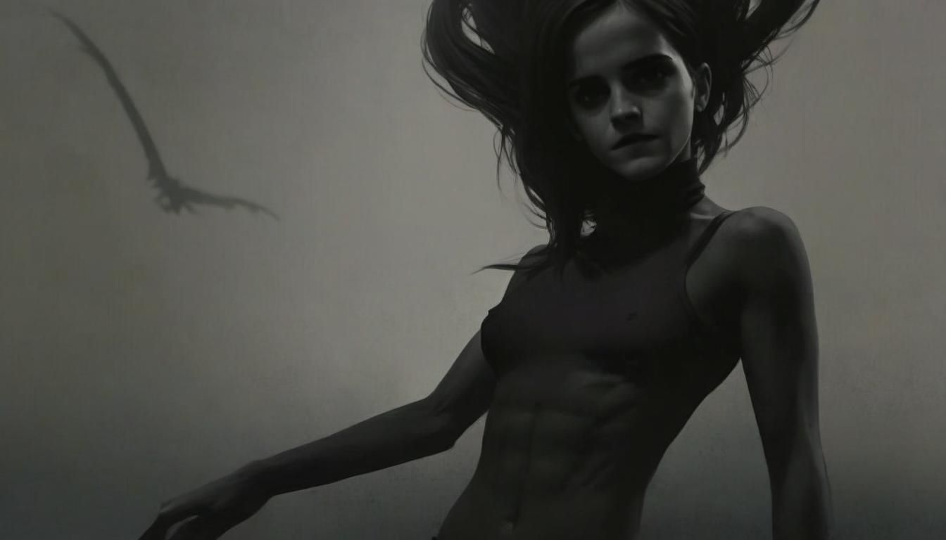 Gothic Fitness Portrait of a Pale Woman