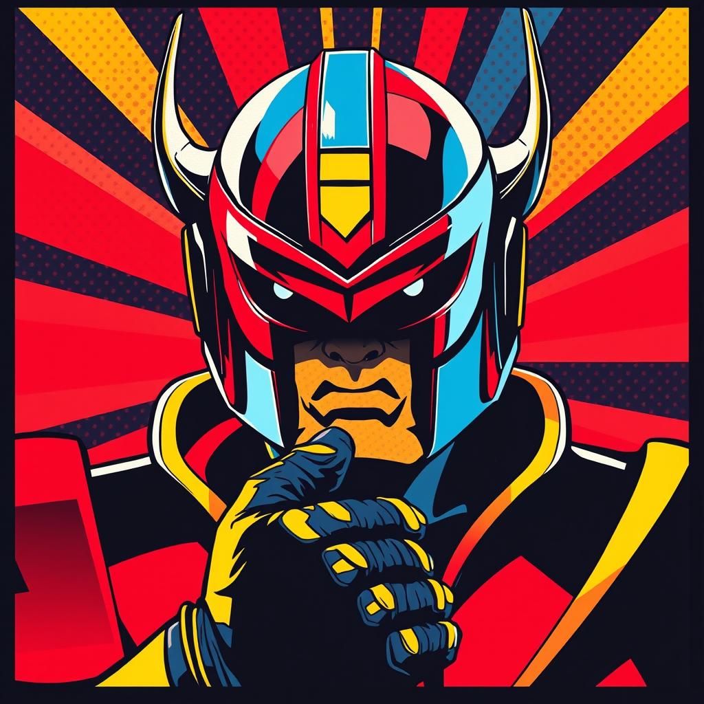 Judge Dredd as Lichtenstein Pop Art