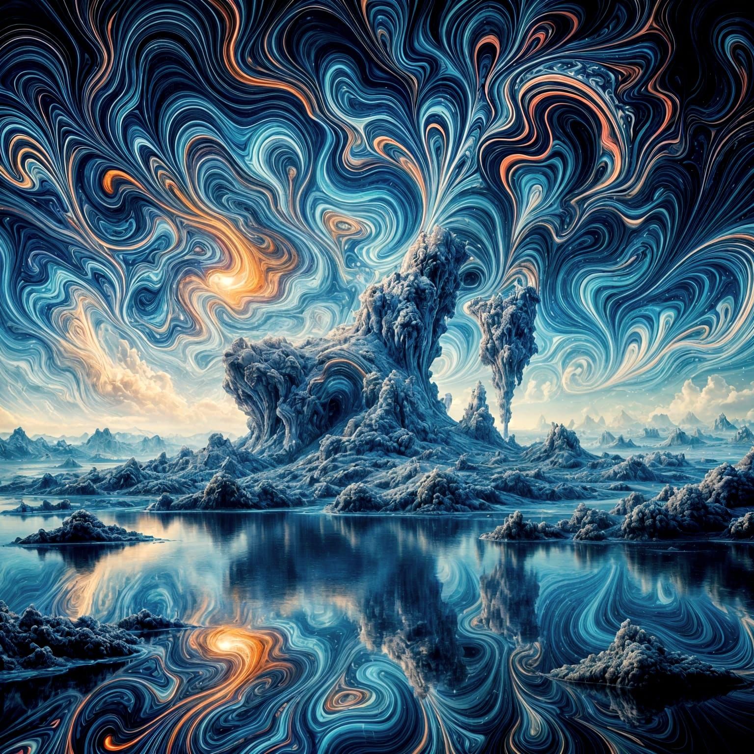 Neo-Baroque Fractals and Brutalist Geometry in Ultraviolet L...