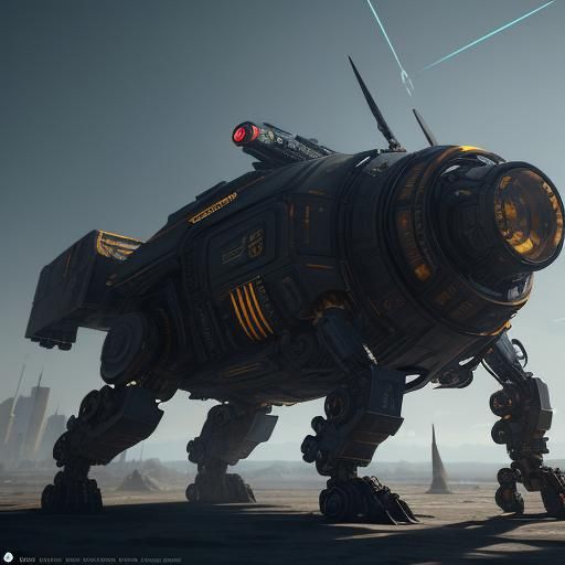 Futuristic Sci-Fi Neymar with Intricate Mech Details