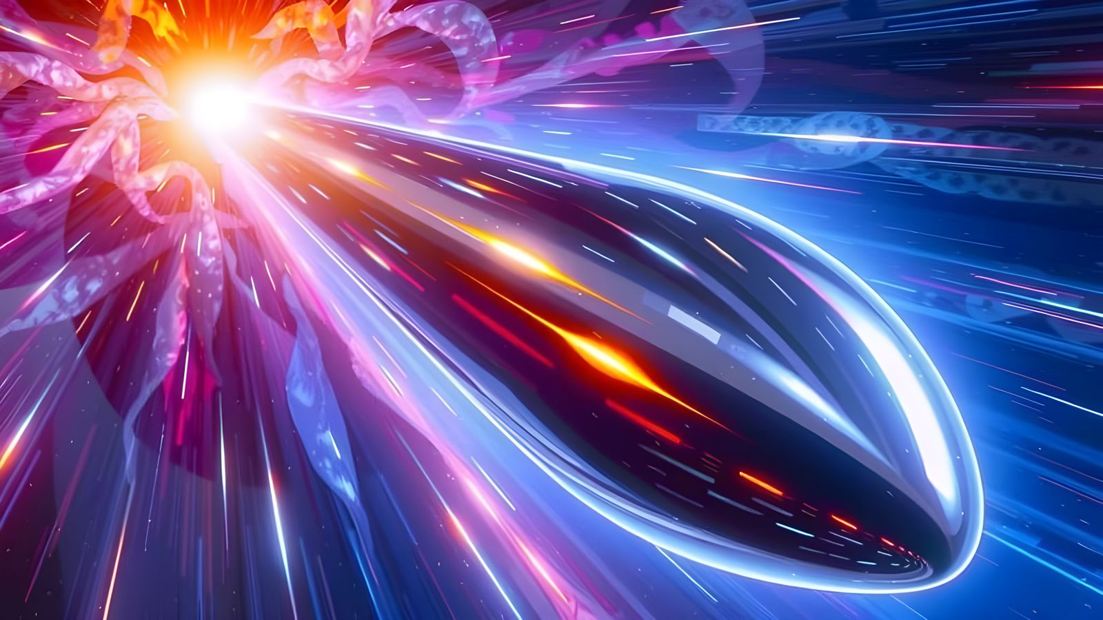 Hyper Velocity Prolate Cylinder Racing Through a Vortex of I...