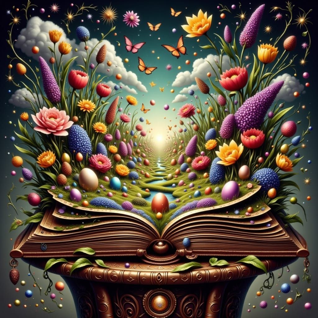 Ancient Book Reveals Vibrant Easter Whimsy