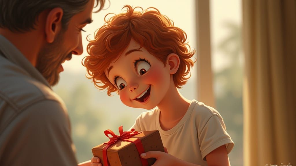 Father's Day Gift: Son's Joyful Moment