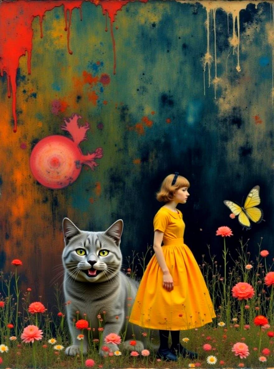 Baroque Alice in Wonderland With Fantastical Creatures