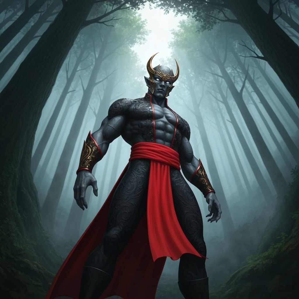 Nephilim in Venice with Baroque Mask