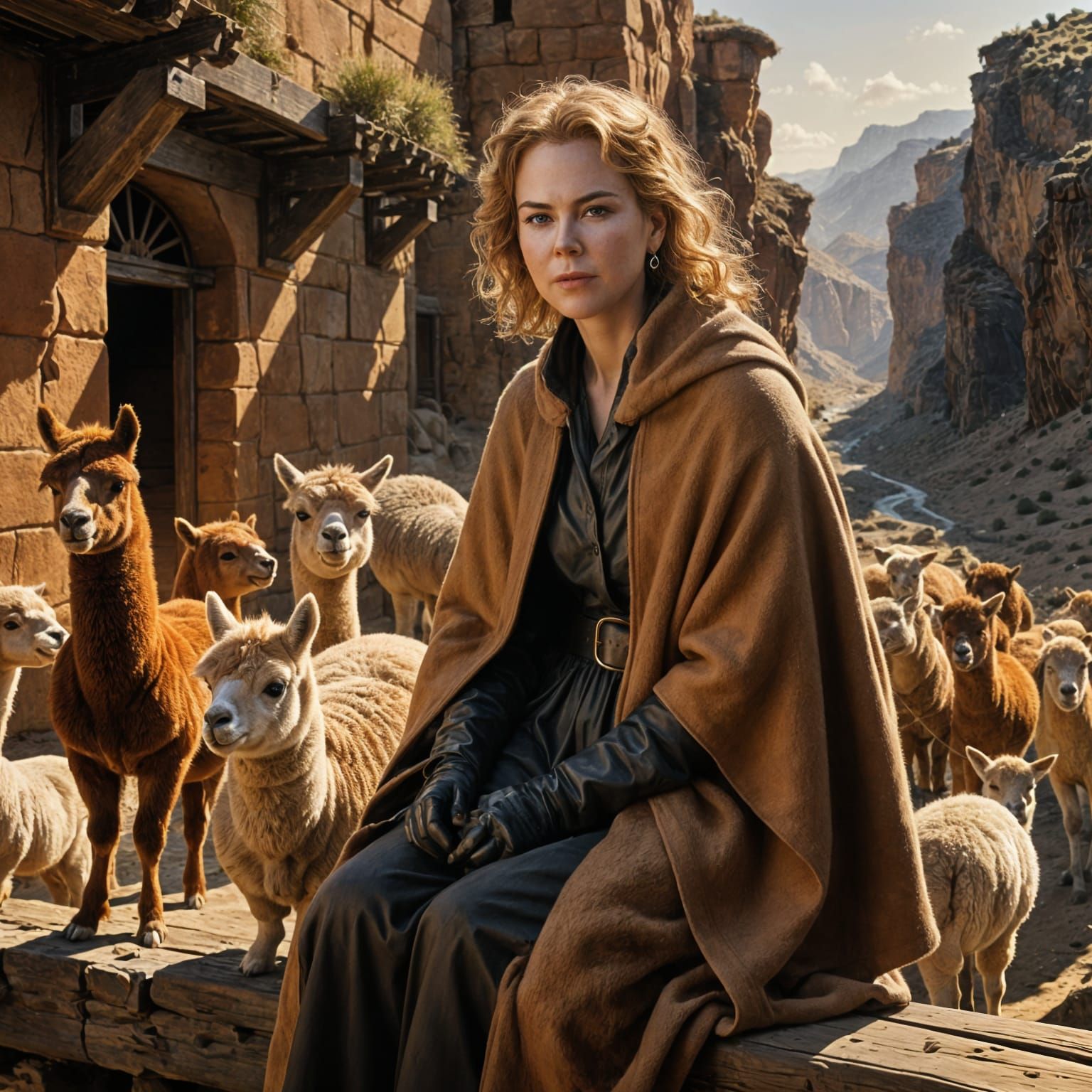 We are all wearing alpaca wool