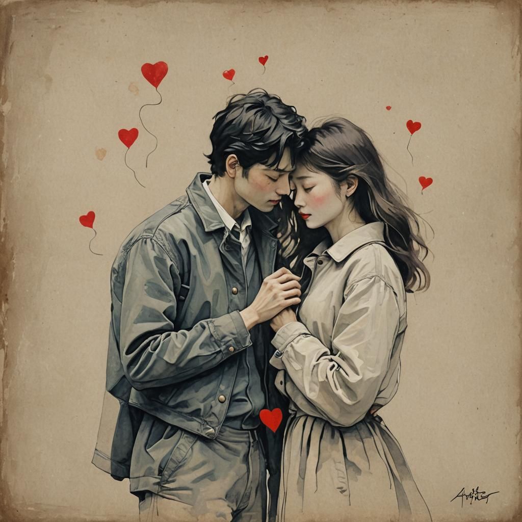 AI Generated Image of Two Lovers