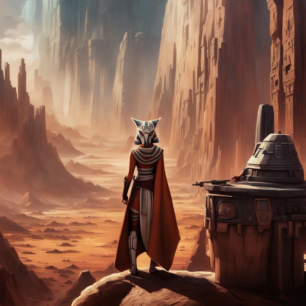 Epic Digital Painting of Ahsoka Tano