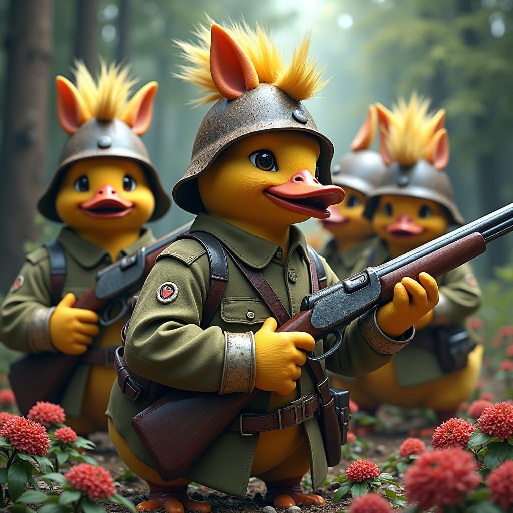 Duck-Corns on a Fantastical Quest in 8k