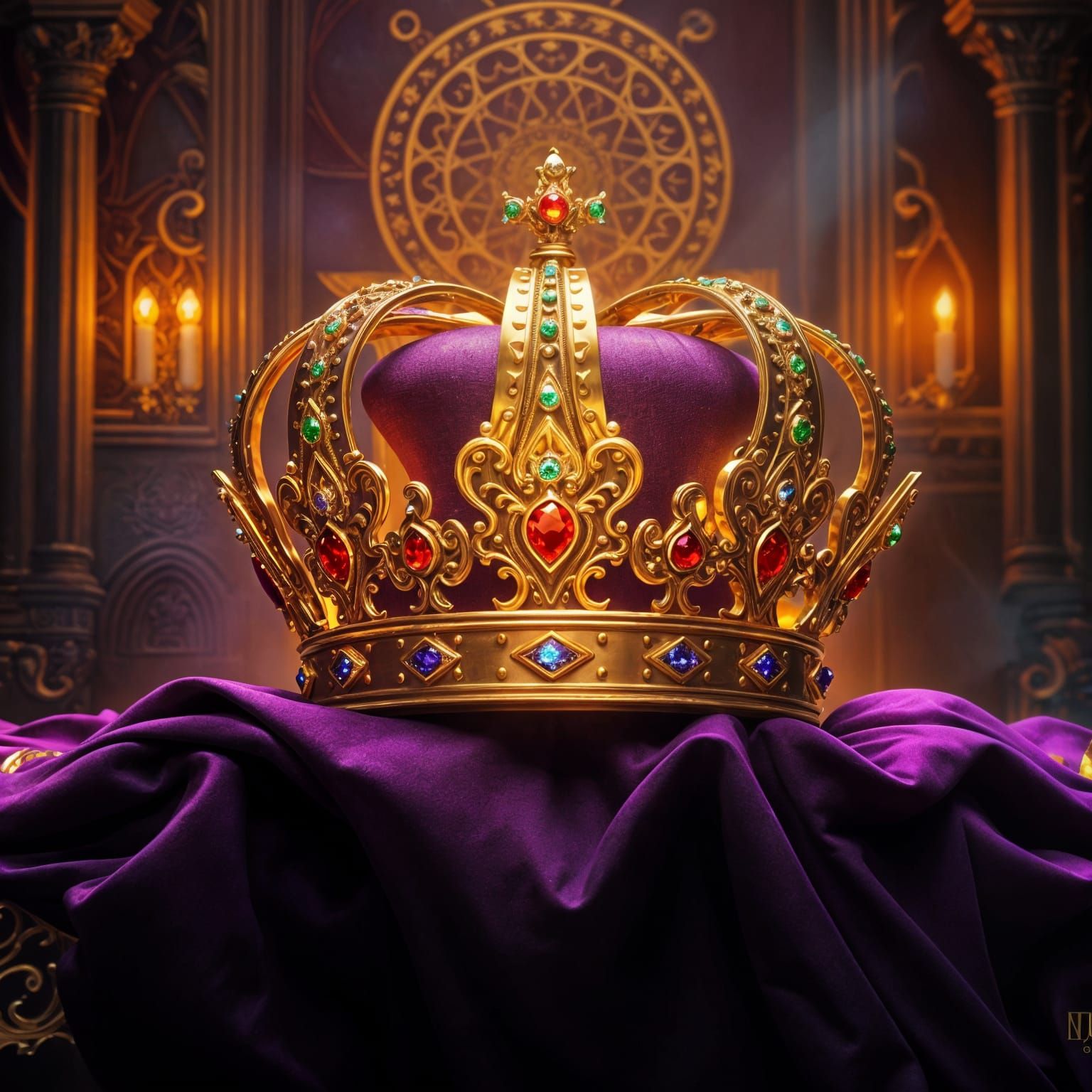 King Arthur's Crown Radiating Light