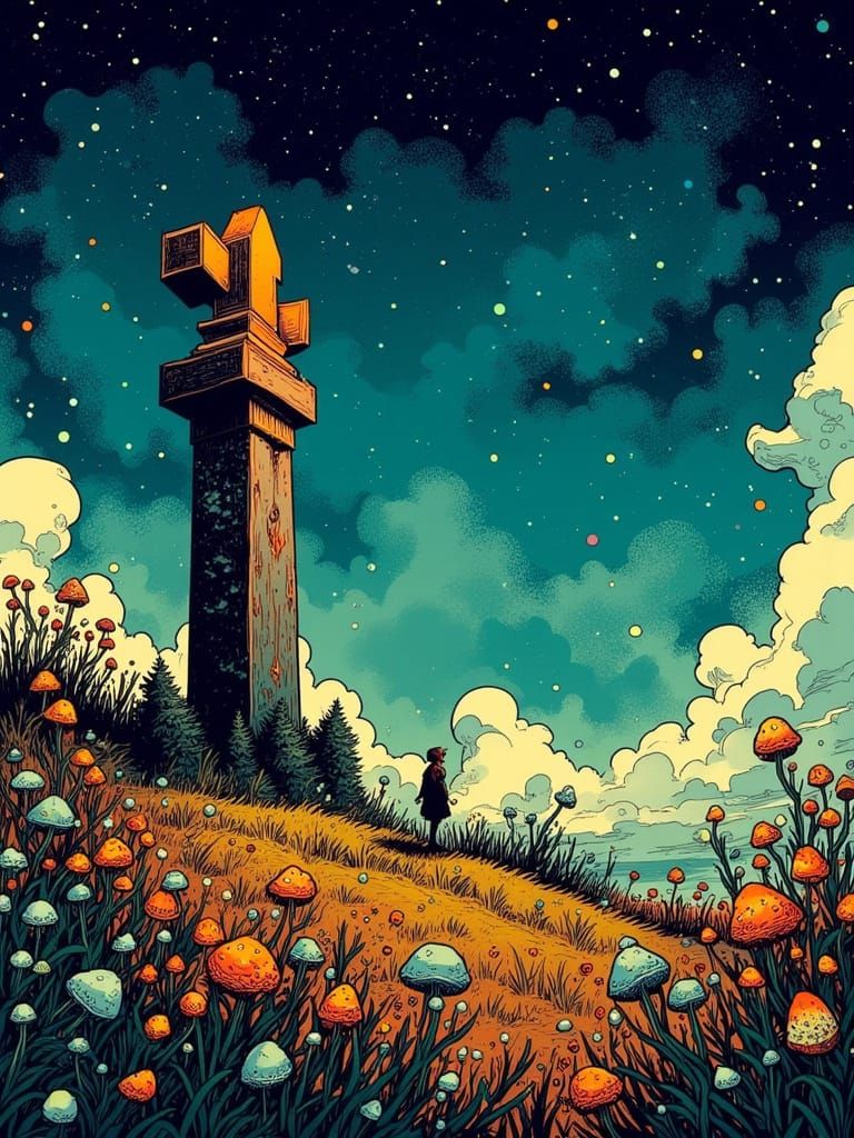 <lora:Bliteus:0.3> <lora:Limen:0.2> <lora:Parietem:0.8>in the style of Mathieu Schelleken, storytelling, mutlticolored w...