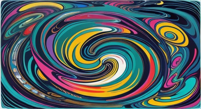 Surreal Garden Scene Inspired by Takashi Murakami