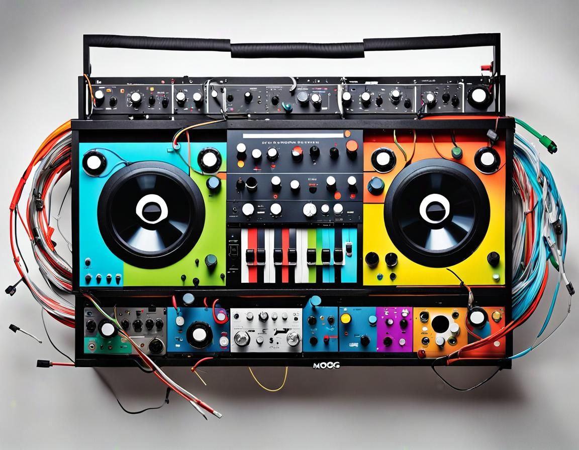 Modular Synthesizer Boombox with Eurorack Modules