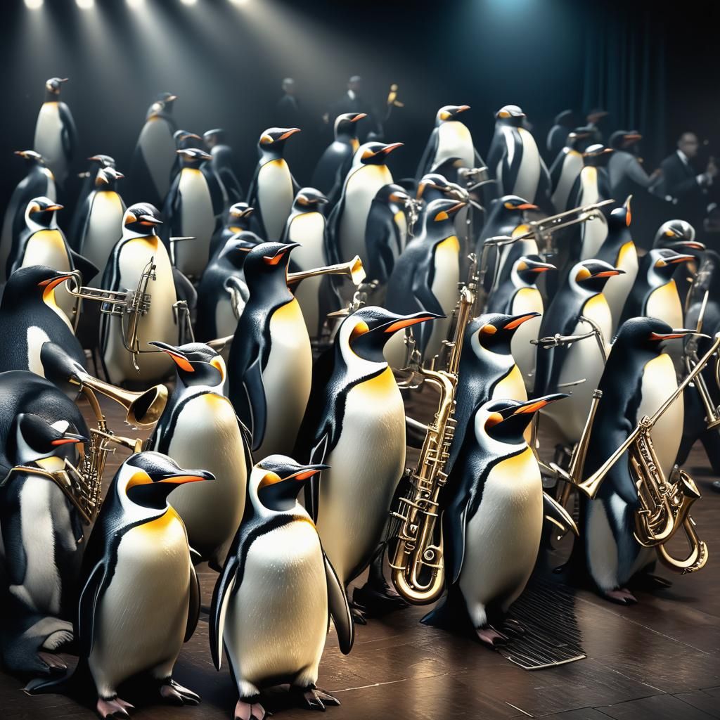 Penguins in Perfect Harmony Jazz Big Band