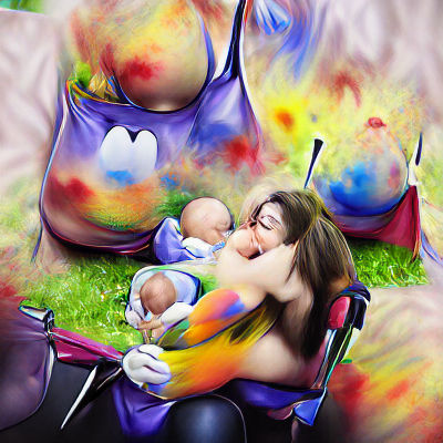 Loving Mother Breastfeeding Her Baby