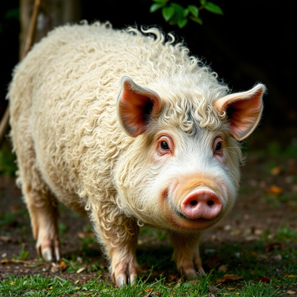 Giant Hungarian Wooly Pig by Britta Glodde