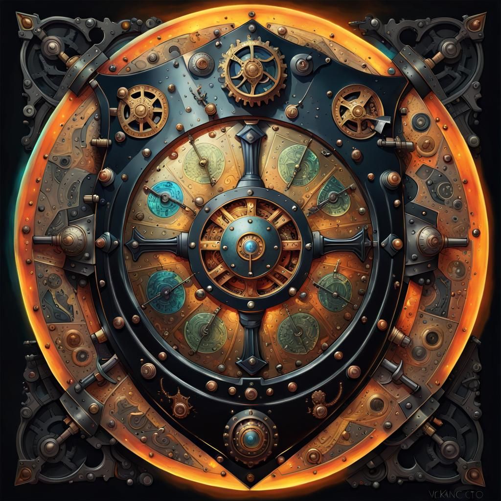 Insane Steampunk Shield 🛡️