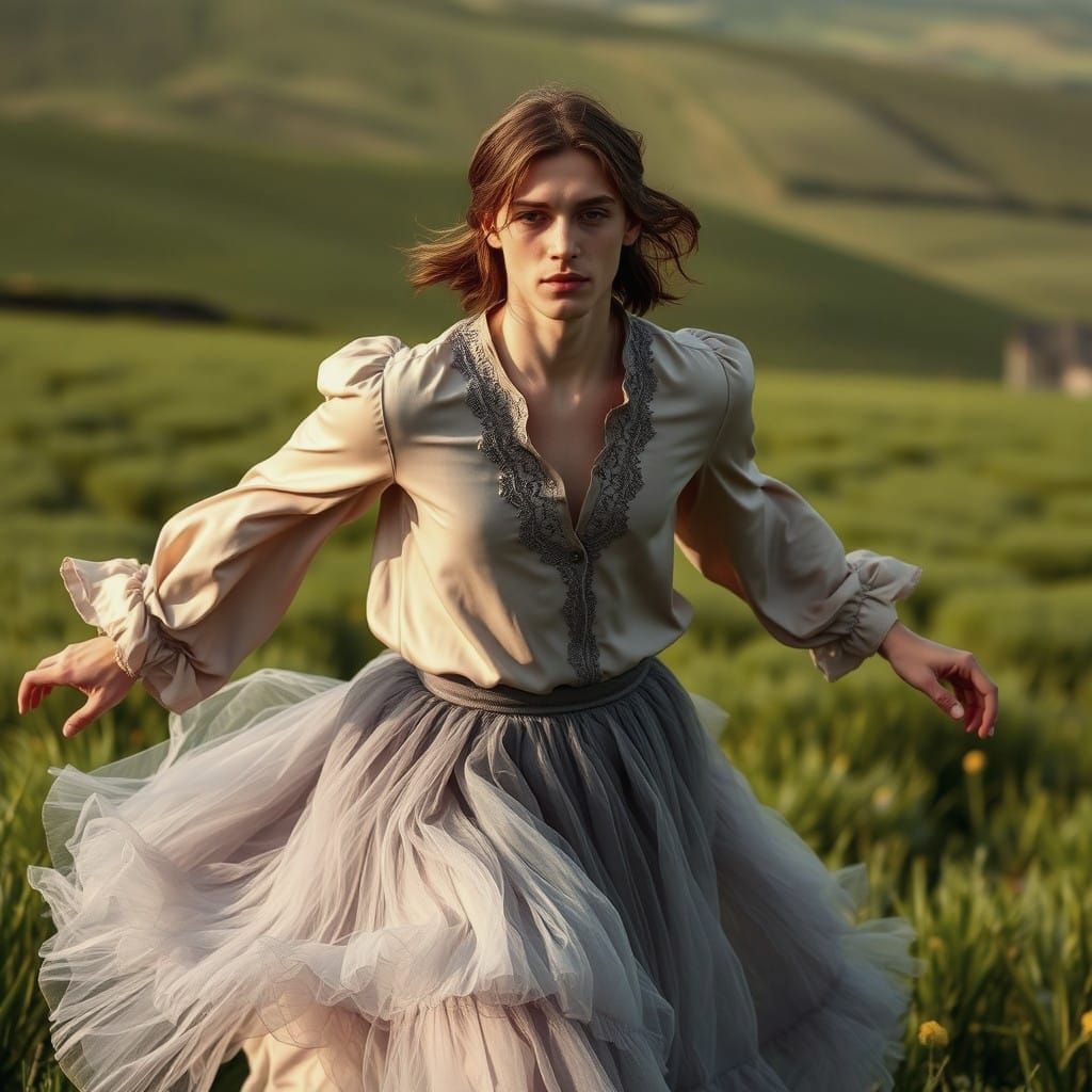 Dashing Gentleman in Whimsical Countryside Chic