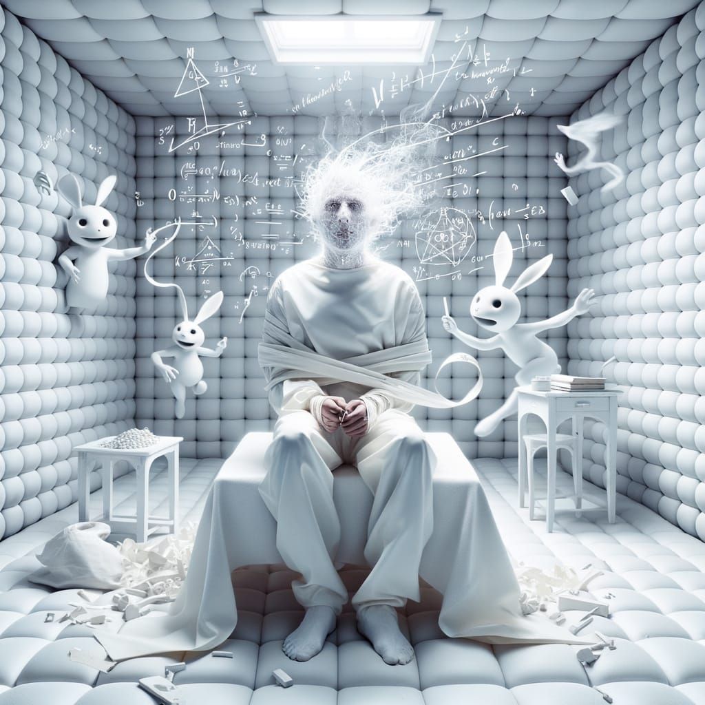 Ethereal Apparition in Padded Room: Splash Art