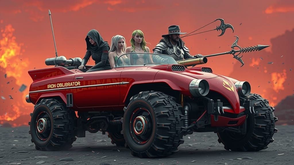 Female Warriors on the Hellish War Machine, Iron Obliterator