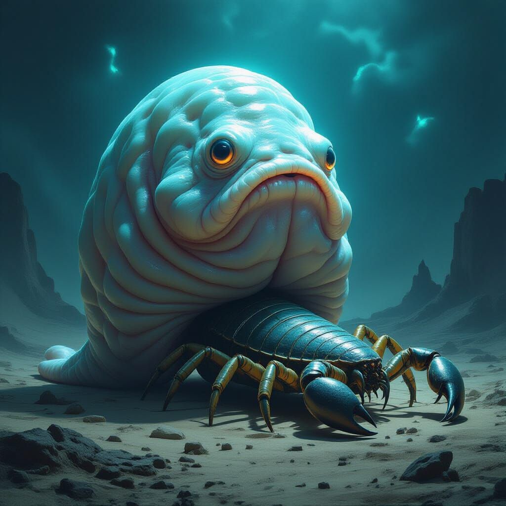 Colossal Land Creature: Blobfish, Slug, Scorpion, Jellyfish ...