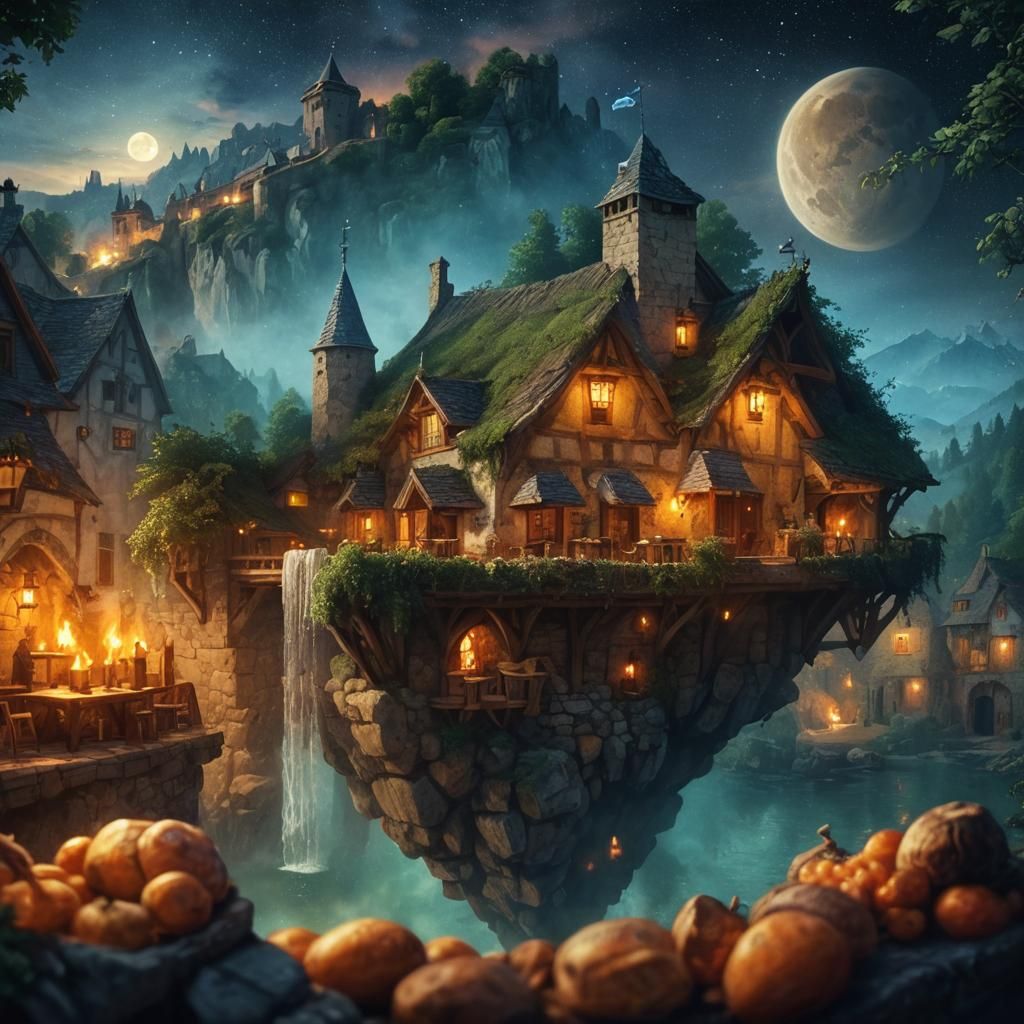 Medieval Tavern Exterior View