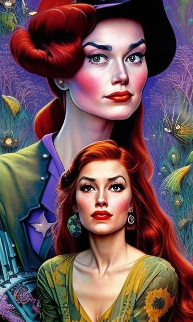 Mary Jane Watson in Mixed Artistic Styles