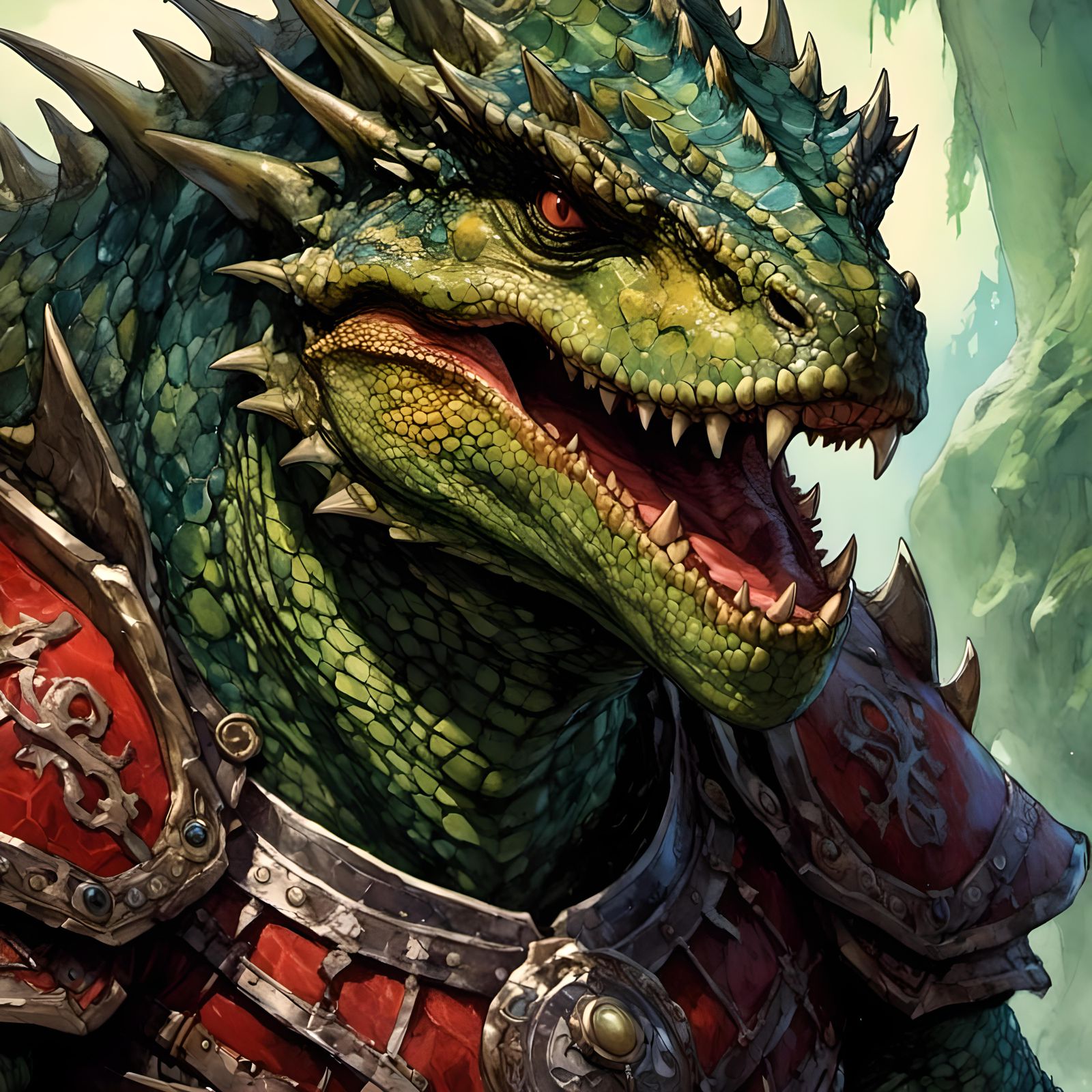 <lora:Inhuman:1.0> lizardman