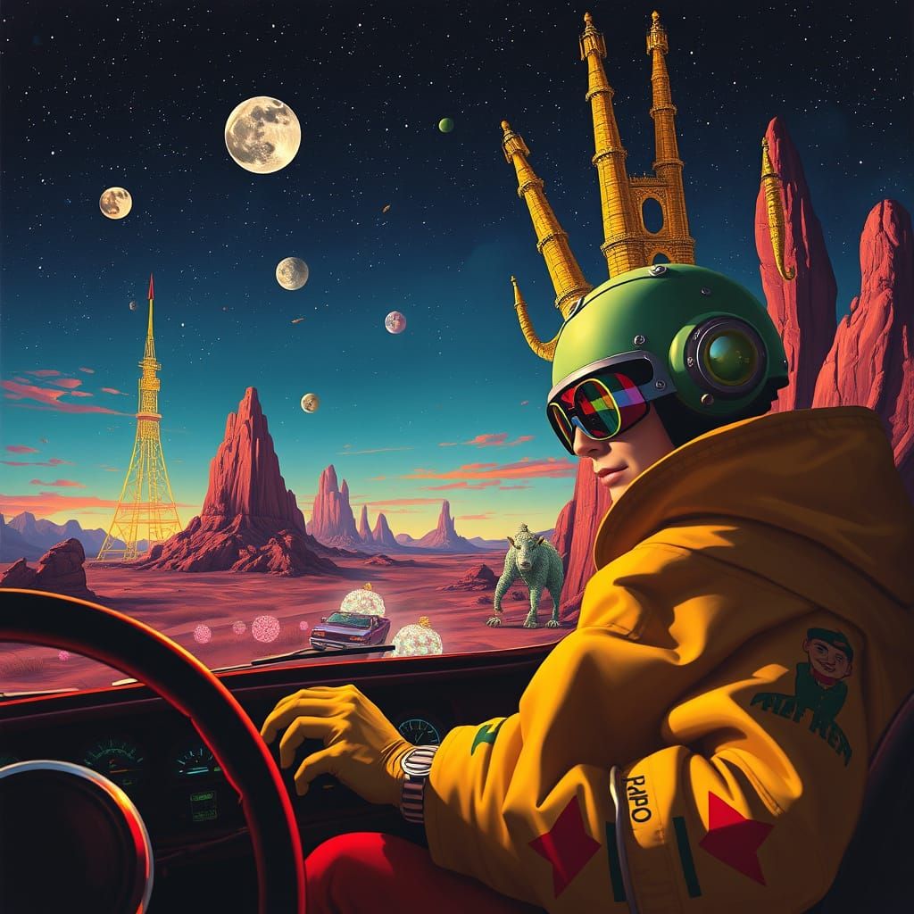 Whimsical Journey in Vibrant Colors