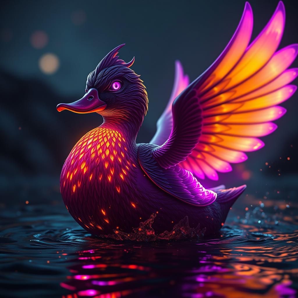 Glowing Duck: A Dark Fantasy Masterpiece