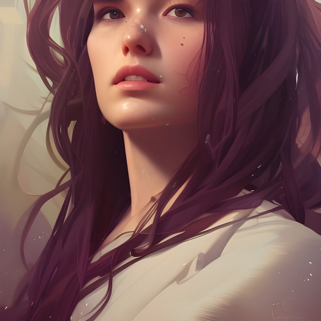 Detailed Portrait with Dynamic Lighting, Trending Art